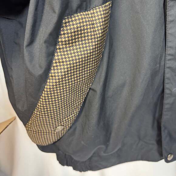Footjoy Dryjoy Windbreaker Jacket Mens Large Black/Houndstooth - Picture 3 of 11